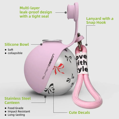 Compact Dog Travel Hydration Bottle