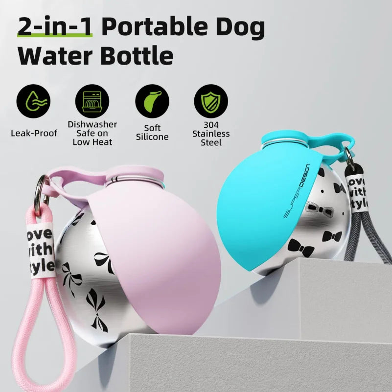 Compact Dog Travel Hydration Bottle